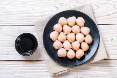 Çin karides pişmiş hamur tatlısı - Asya gıda tarzı