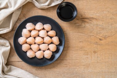 Çin karides pişmiş hamur tatlısı - Asya gıda tarzı