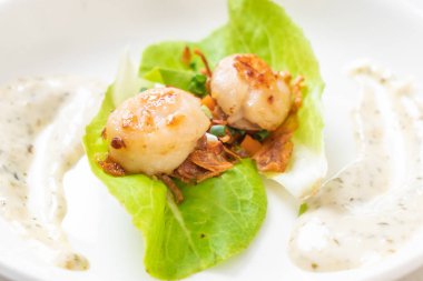 Sebzeli ızgara tarak shell