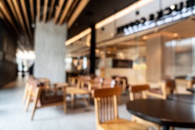 Soyut bulanıklık ve kahve salonu kafeterya ve restoran için arka plan defocused