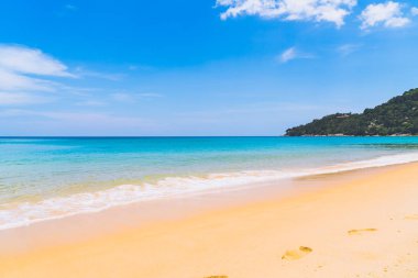 Güzel tropikal plaj ve deniz paradise Island - tatil tatil kavramı