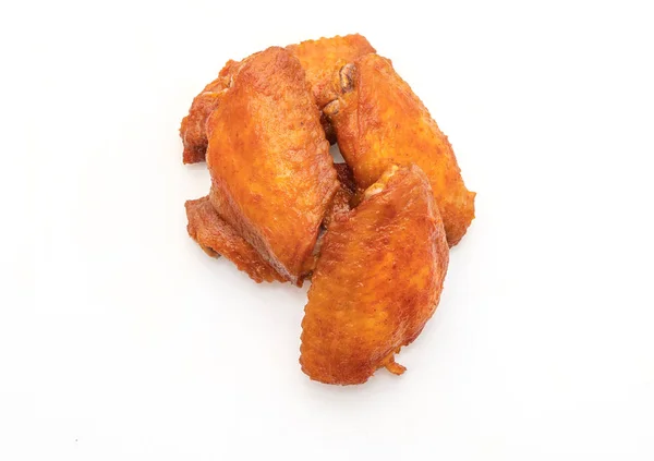 白い背景に分離されたバーベキュー鶏の羽 — ストック写真