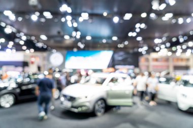 Bulanıklık ve ufuk araba ve motor Fuarı olay için arka plan göster