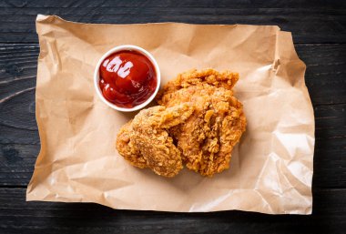 Kızarmış tavuk yemeği - abur cubur ve sağlıksız yemek