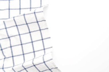 Beyaz arka plan üzerinde izole mutfak bezi (peçete)