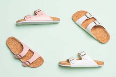deri sandalet moda erkekler ve kadınlar (unisex)