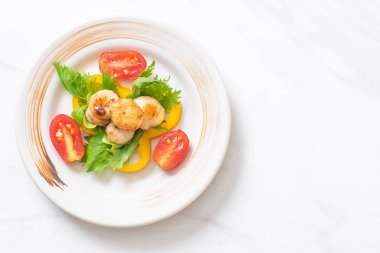 Sebzeli ızgara tarak shell