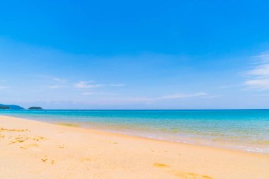 Güzel tropikal plaj ve deniz paradise Island - tatil tatil kavramı