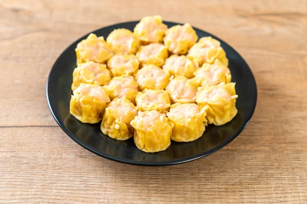 Karides Çince buğulanmış Dumpling sos ile