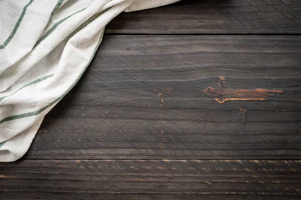 ahşap arka plan - vintage etkisi filtre üzerinde mutfak bezi (peçete)
