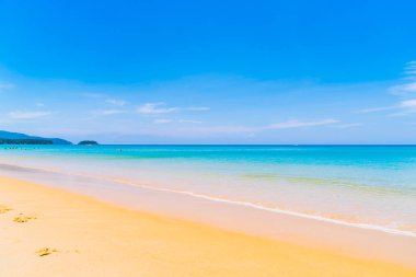 Güzel tropikal plaj ve deniz paradise Island - tatil tatil kavramı