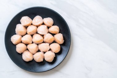 Çin karides pişmiş hamur tatlısı - Asya gıda tarzı