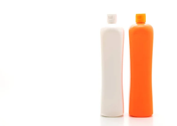 Plastový Detergent Kontejner Izolované Bílém Pozadí — Stock fotografie