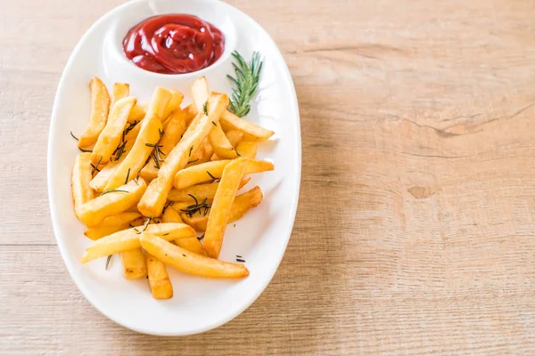 Frites Sauce Aliments Malsains — Photo