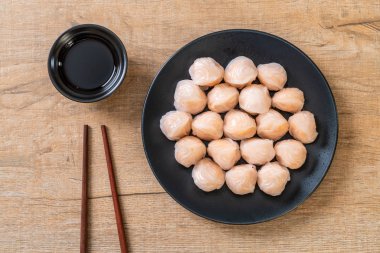 Çin karides pişmiş hamur tatlısı - Asya gıda tarzı