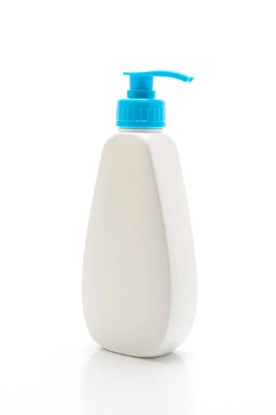 Ζελέ Αφρό Υγρό Σαπούνι Αεροζόλ Αντλία Πλαστικό Μπουκάλι Απομονώνονται Λευκό — Φωτογραφία Αρχείου