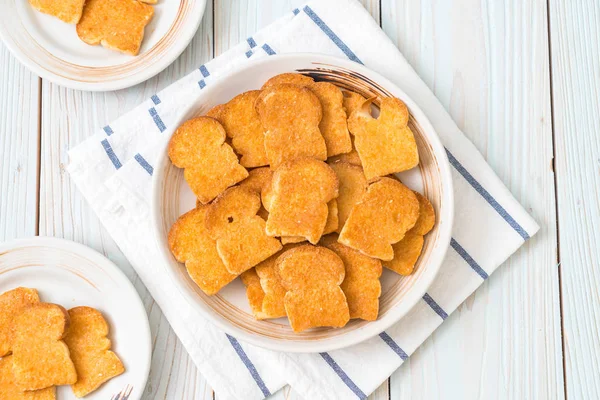 tost sarımsak ekmek plaka üzerinde