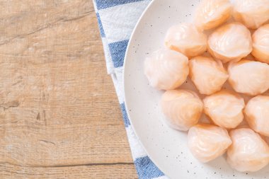 Çin karides pişmiş hamur tatlısı - Asya gıda tarzı