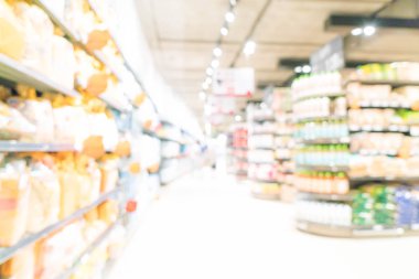 arka plan için süpermarkette bulanık odak