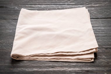 ahşap arka plan - vintage etkisi filtre üzerinde mutfak bezi (peçete)