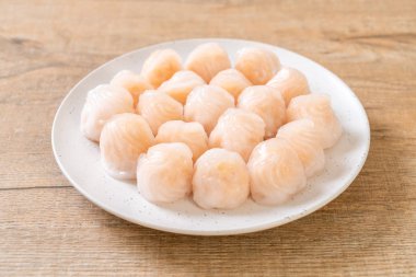 Çin karides pişmiş hamur tatlısı - Asya gıda tarzı