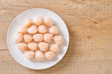 Çin karides pişmiş hamur tatlısı - Asya gıda tarzı