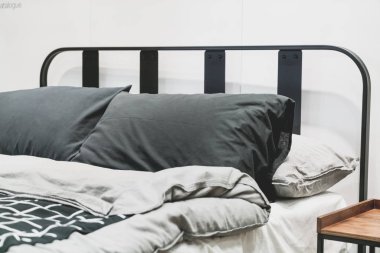 güzel ve rahat yastık dekorasyon yatak - vintage etkisi filtre