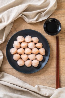 Çin karides pişmiş hamur tatlısı - Asya gıda tarzı