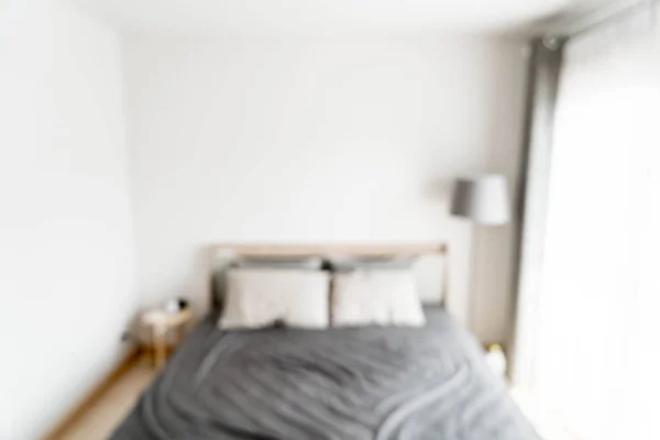 Difuminación Abstracta Desenfocado Interior Del Dormitorio Para Fondo — Foto de Stock