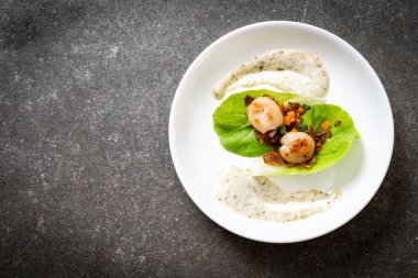 Sebzeli ızgara tarak shell