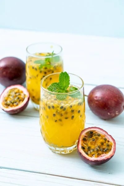 fresh and iced passion fruit juice - healthy drink