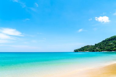 Güzel tropikal plaj ve deniz paradise Island - tatil tatil kavramı