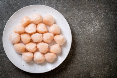 Çin karides pişmiş hamur tatlısı - Asya gıda tarzı