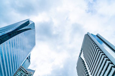 Modern cam duvar ofis ile gökdelen Binası