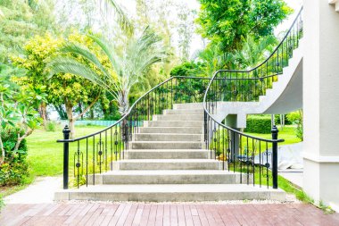 Soyut merdiven adım dekorasyon Bahçe