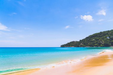 Güzel tropikal plaj ve deniz paradise Island - tatil tatil kavramı