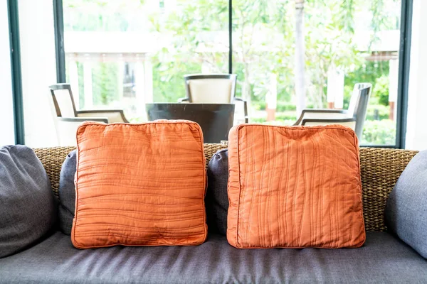 Travesseiro Confortável Sofá Para Decoração — Fotografia de Stock