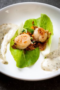 Sebzeli ızgara tarak shell