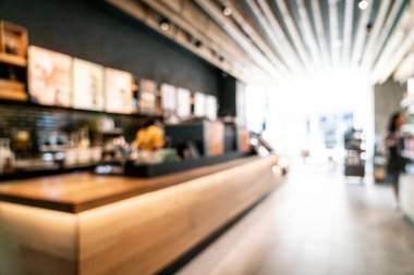 Soyut bulanıklık ve kahve salonu kafeterya ve restoran için arka plan defocused