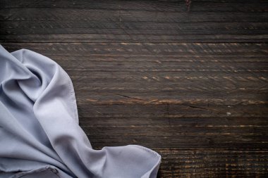 ahşap arka plan - vintage etkisi filtre üzerinde mutfak bezi (peçete)