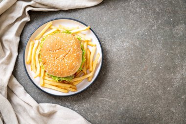 kızarmış tavuk burger - sağlıksız gıda tarzı