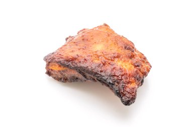 ızgara ve Barbekü tavuk beyaz arka plan üzerinde izole