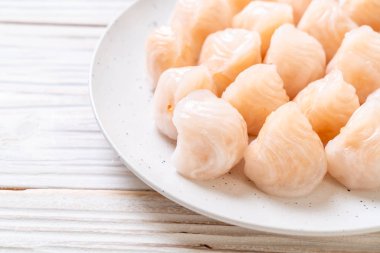 Çin karides pişmiş hamur tatlısı - Asya gıda tarzı