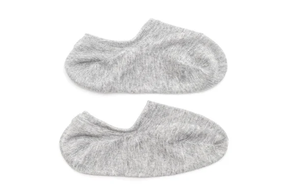 Krátké Ponožky Izolované Bílém Pozadí — Stock fotografie