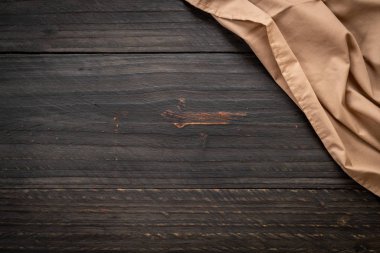 ahşap arka plan - vintage etkisi filtre üzerinde mutfak bezi (peçete)
