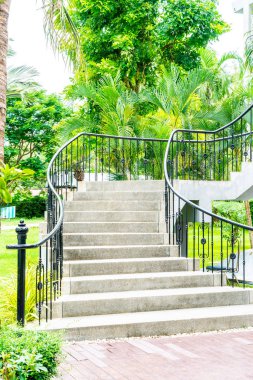 Soyut merdiven adım dekorasyon Bahçe