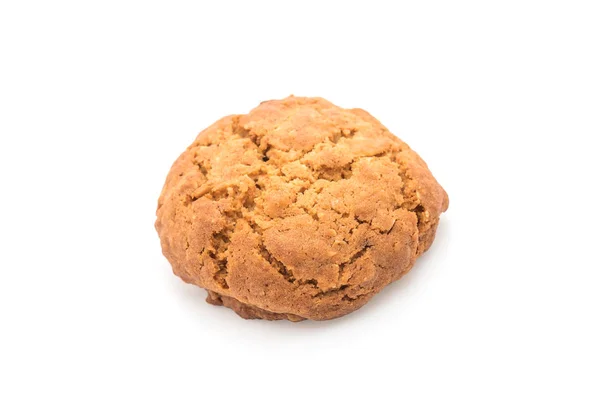 Oatmeal Rozijnen Cookies Witte Achtergrond — Stockfoto