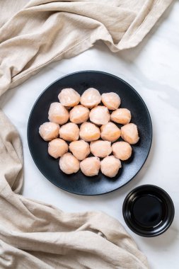 Çin karides pişmiş hamur tatlısı - Asya gıda tarzı