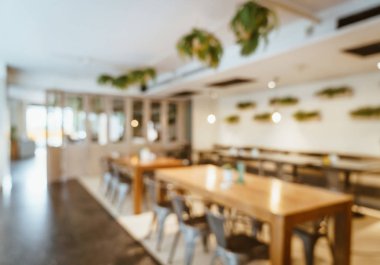 Soyut bulanıklık ve Cafe restaurant için arka plan - vintage filtre defocused