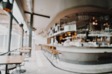bulanıklık ve restoran ve kafe için arka plan - defocused vintage etkisi filtre